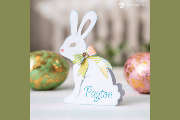 Bunny Place Card: Elevating Spring Gatherings with Digital Craftsmanship