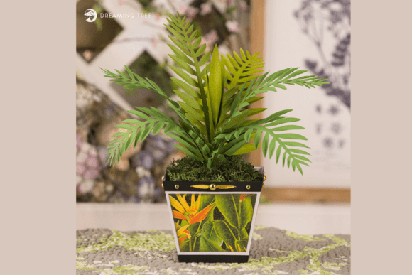 Craft a Lush Potted Palm SVG Centerpiece