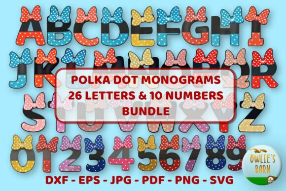 Elevate Your Crafting with the Polka-dot Monograms Bundle