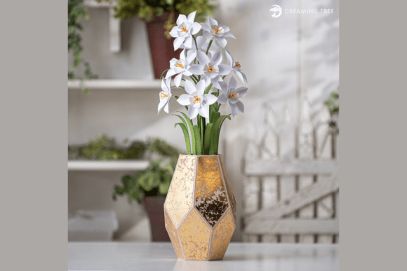 Elevating Home Décor and Crafting Workflows with the Paperwhites Floral Arrangement SVG