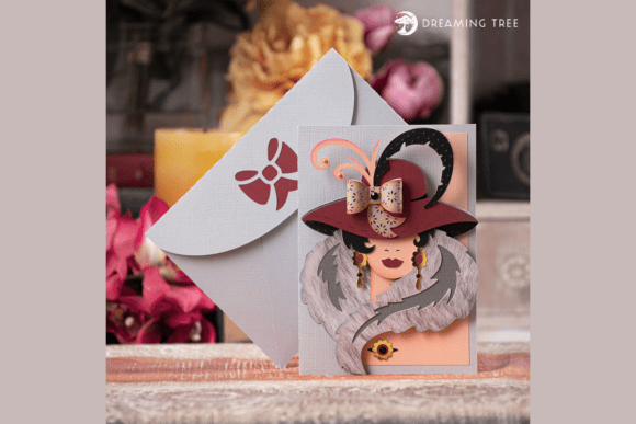 Juliet Greeting Card SVG: Timeless Elegance