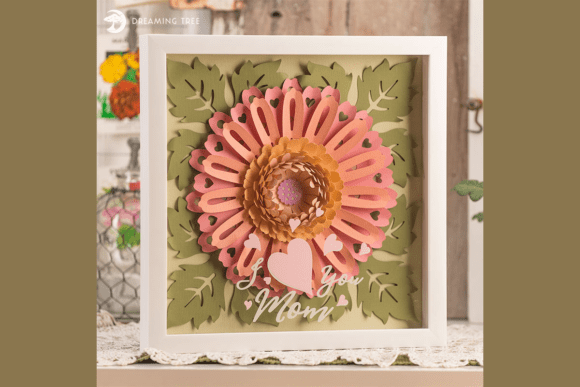 Lollipop Daisy Paper Sculpture SVG Guide