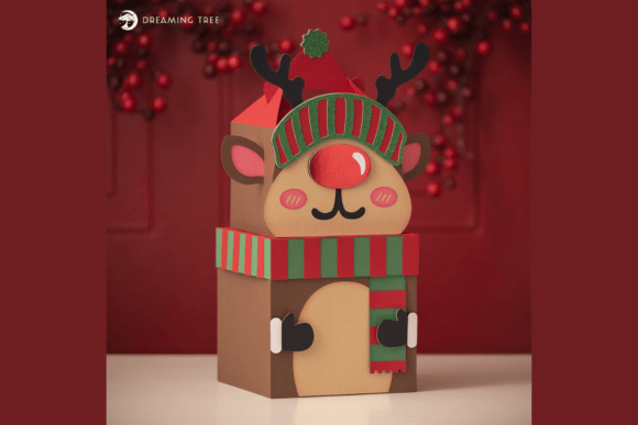 Rudolph Gnome Gift Box SVG: A Guide to 3D Paper Crafting