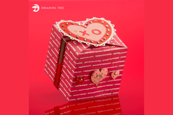Valentine Candy Cookie Box SVG Guide