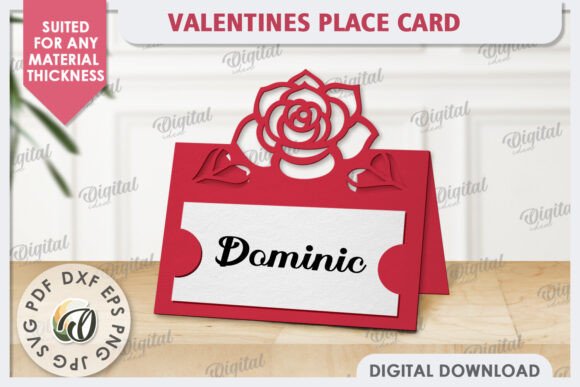 Wedding Place Card Paper Cut SVG Guide