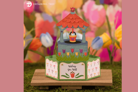 Wishing Well Pop Up Card SVG: Crafting Heartfelt 3D Surprises